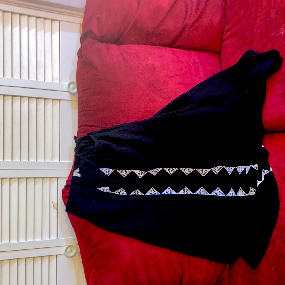 Black and white mini dress